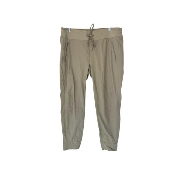 Athleta Tan Workout Athleisure Trekkie North High Rise Jogger Pant Size 16 - Picture 2 of 12